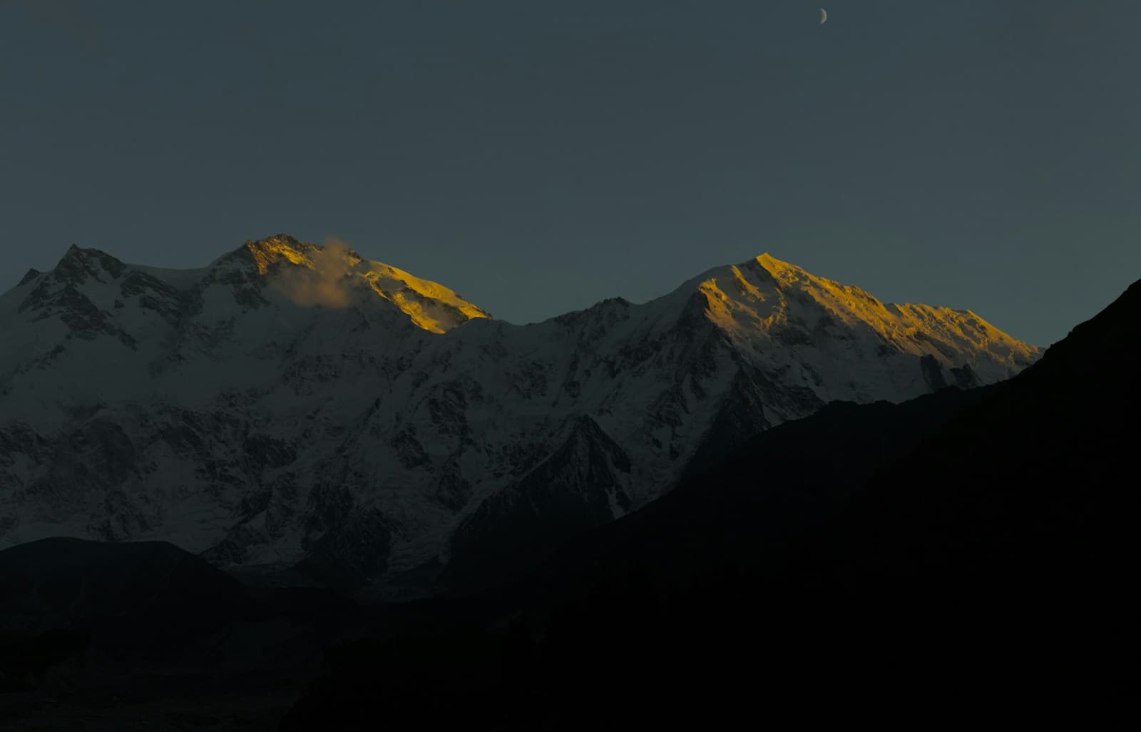 Karakoram mountain peaks on the approach to K2 base camp Pakistan