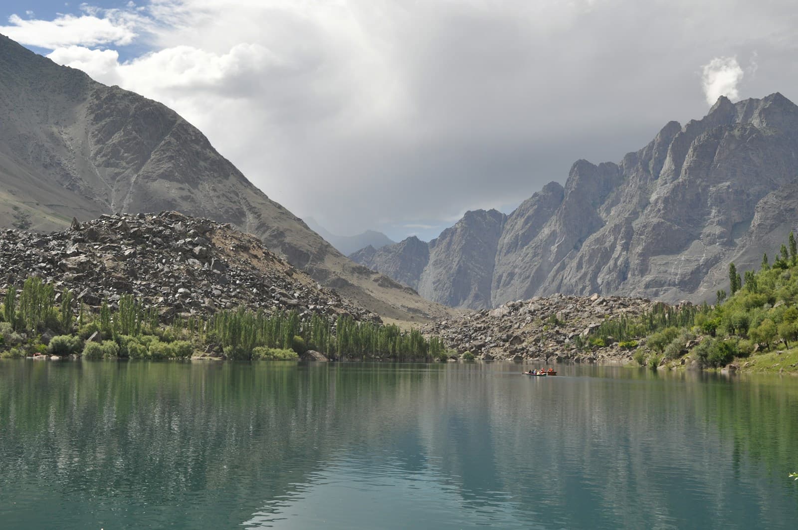 Mountain road along the Karakoram Highway Pakistan