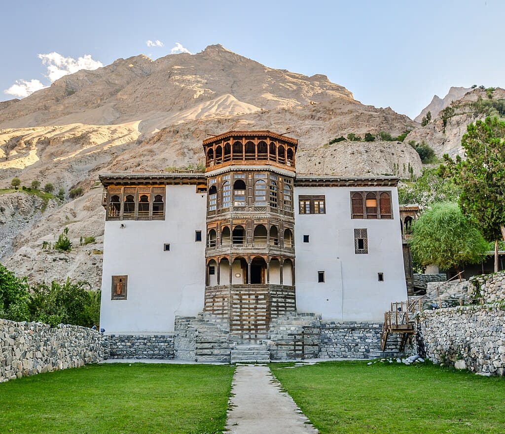 Main entrance of Khaplu Palace, restored 700-year-old Balti royal fort